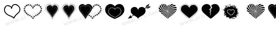 Darrians Sexy Silhouettes 2字体转换